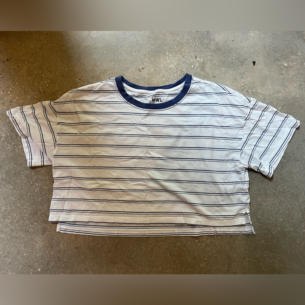 Madewell seamed crop tshirt